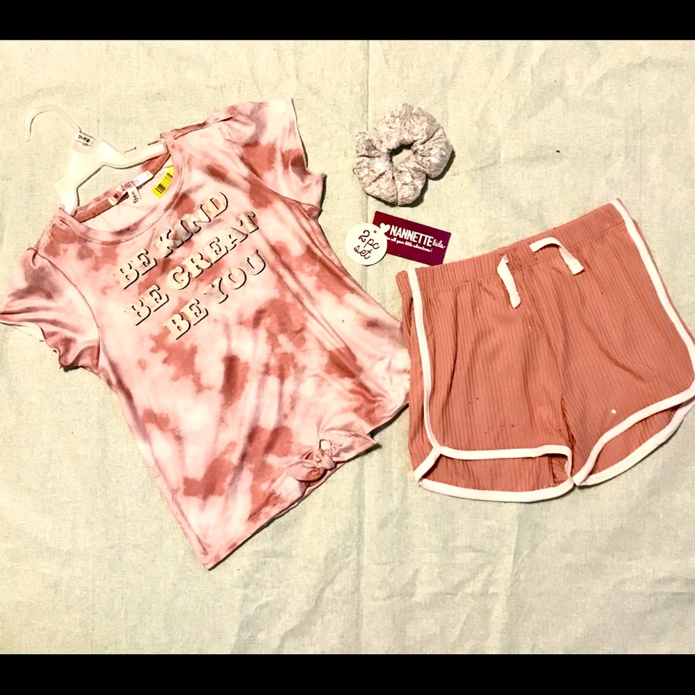 NWT Girls 3 Piece Shorts Set- Size 6